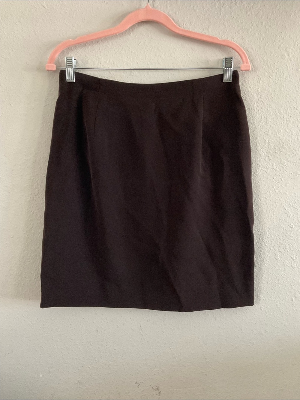 Michele Dark Brown Tailored Pencil Skirt